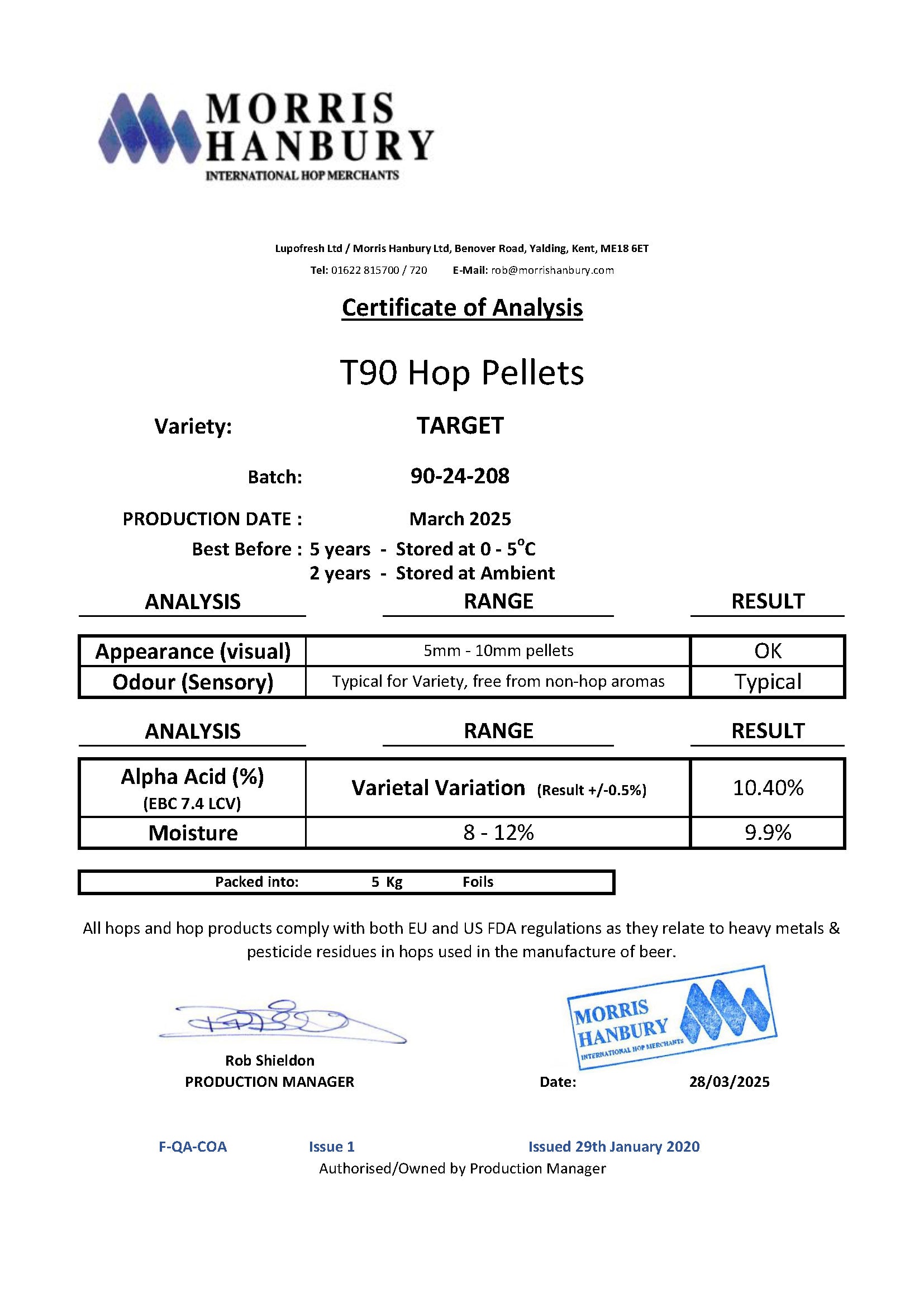 Target UK Hop Pellets (2024)