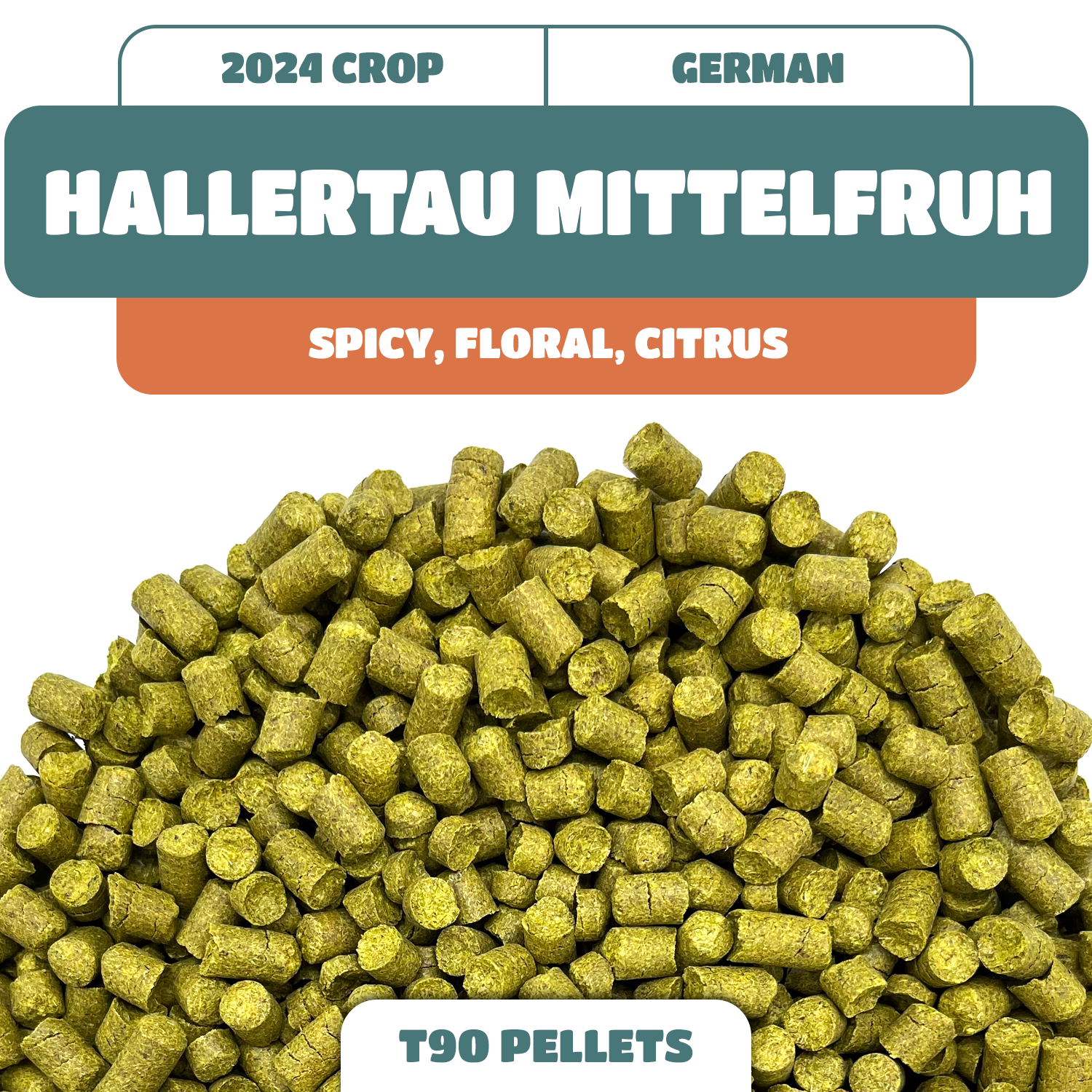Hallertau Mittelfruh GR Hop Pellets (2024) More 10/22