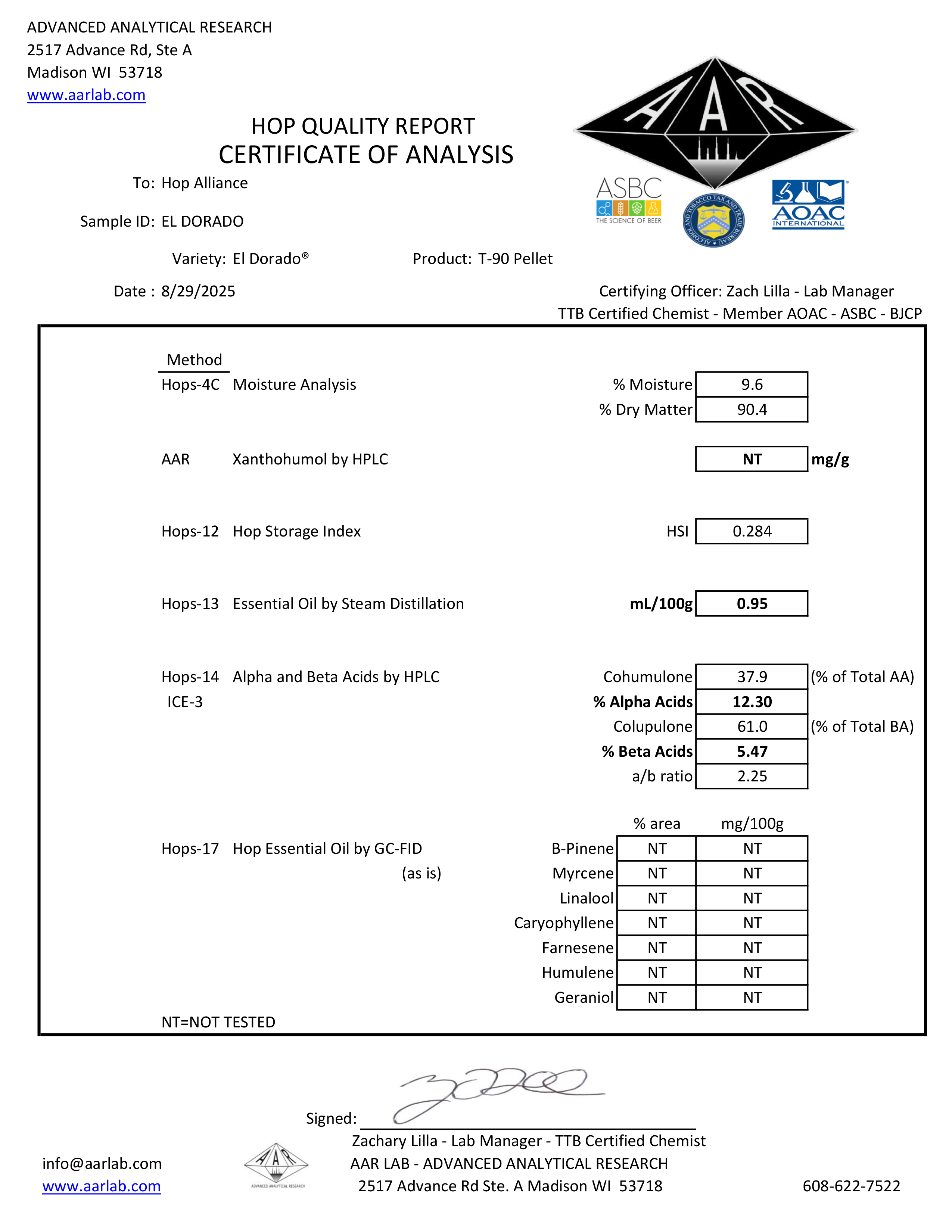 El Dorado® MI Hop Pellets (2025) Michigan Grown!