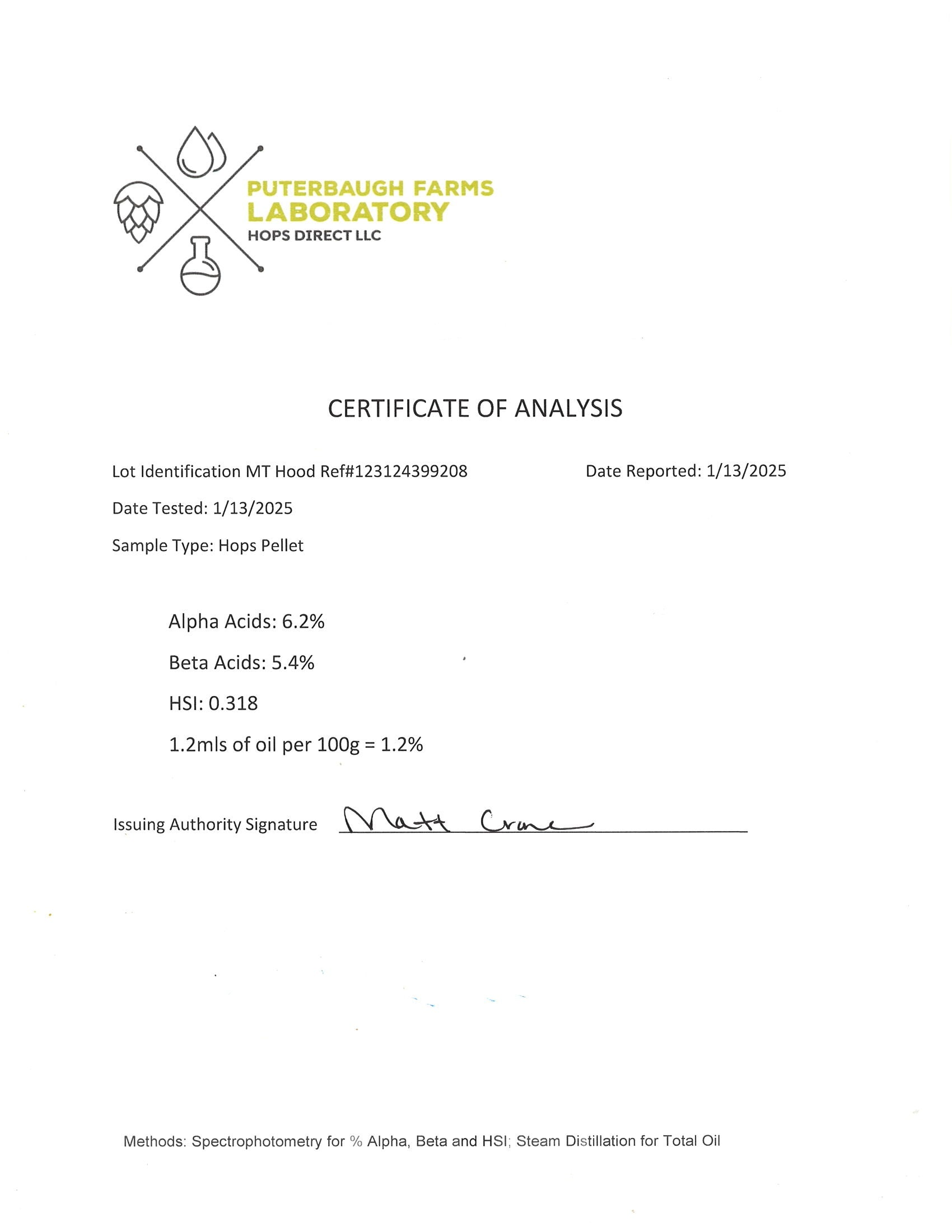 Mt Hood Hop Pellets (2024)