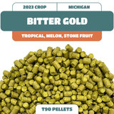Bitter Gold MI Hop Pellets (2023) Michigan Grown!