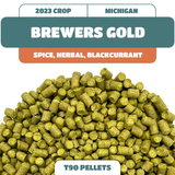 Brewers Gold MI Hop Pellets (2023) Michigan Grown!