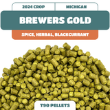 Brewers Gold Hop Pellets (2024) Michigan Grown!