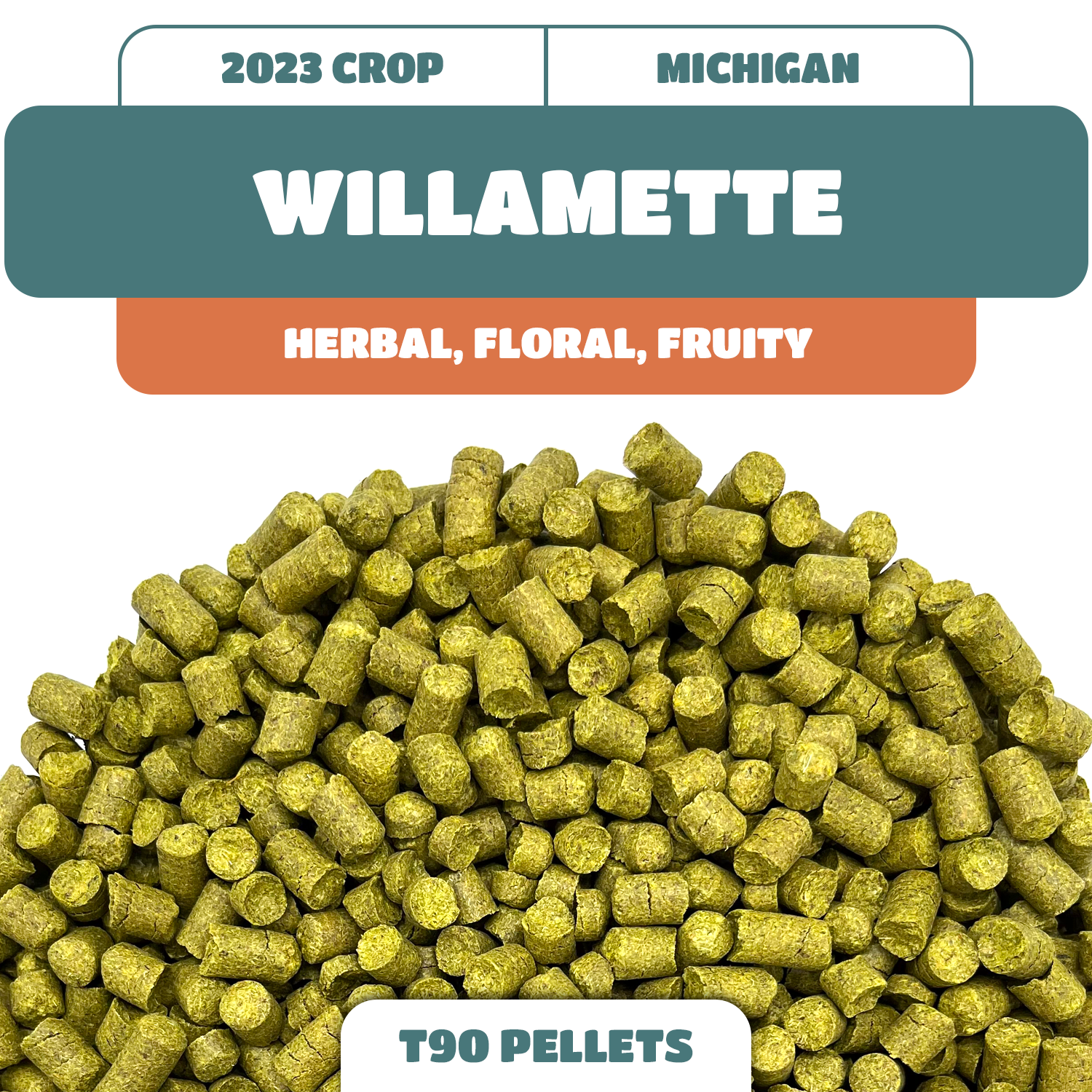 Willamette MI Hop Pellets (2023) Michigan Grown!