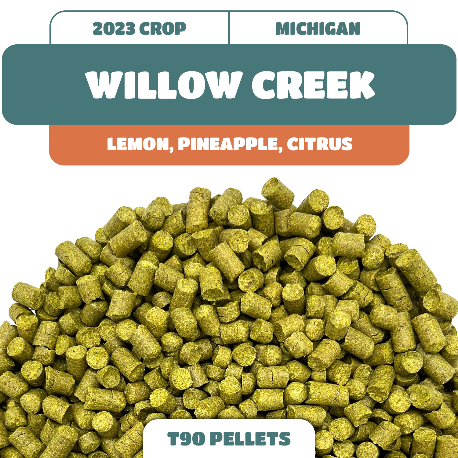 Willow Creek MI Hop Pellets (2023) Michigan Grown!