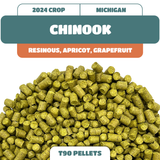 Chinook MI Hops (2024) Michigan grown.