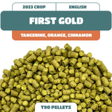 First Gold UK Hop Pellets (2023) Coming soon!
